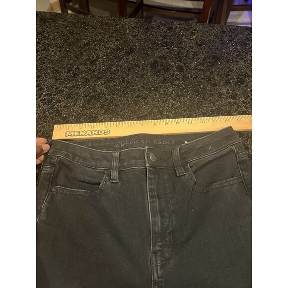 American Eagle Women's 10 Regular Next Level Hi-Rise Jegging Jeans Black M - Picture 15 of 16